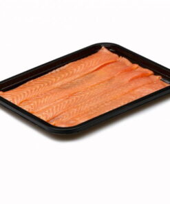Gerookte zalmfilet langgesneden